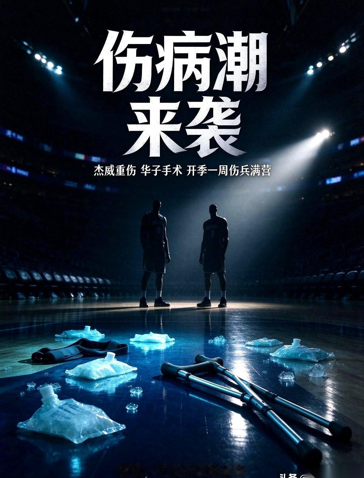 雷霆的杰伦·威廉姆斯末节突破落地导致左脚踝脱臼加腓骨骨折，大概率赛季报销。
41岁的詹姆斯和38岁的哈登在这个开局刚满一个星期的当口依然稳定出场打卡。
刚做完右膝关节镜手术的爱德华兹最长还要缺阵两个月。
苏群都在直呼这比上赛季还严重，这话真的一点没夸张。
开局这才几天功夫，班凯罗、伦纳德、小贾伦·杰