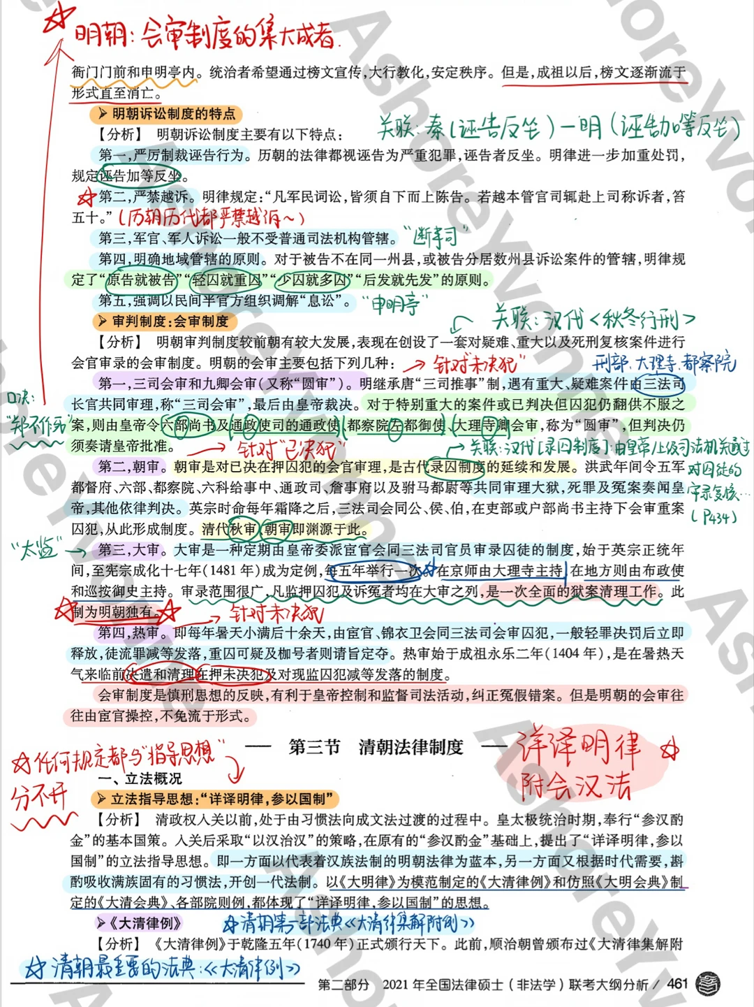 【学习笔记分享】法制史D6元明清（下）