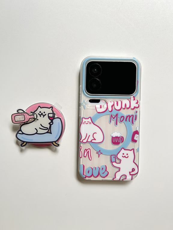 小米18pro 白底躺平旋转猫咪🐱