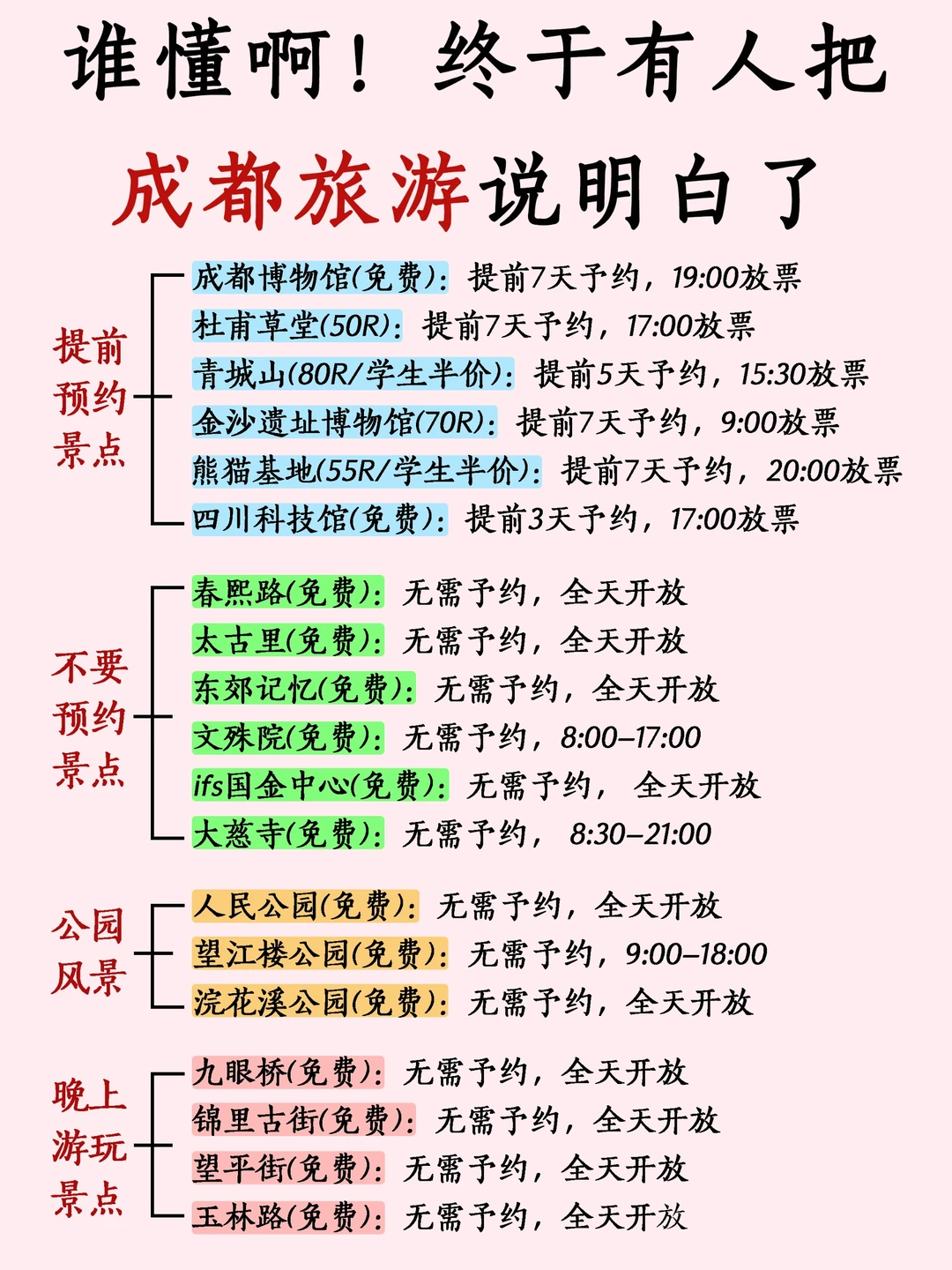 成都4-5月攻略已完善✌️赶紧来抄作业