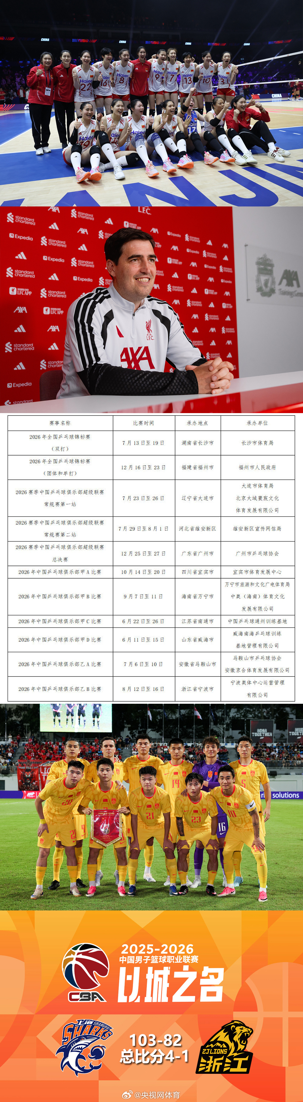 【6月5日体坛夜画】1、；2、；3、 ；4、；5、​ 【更多精彩内容】