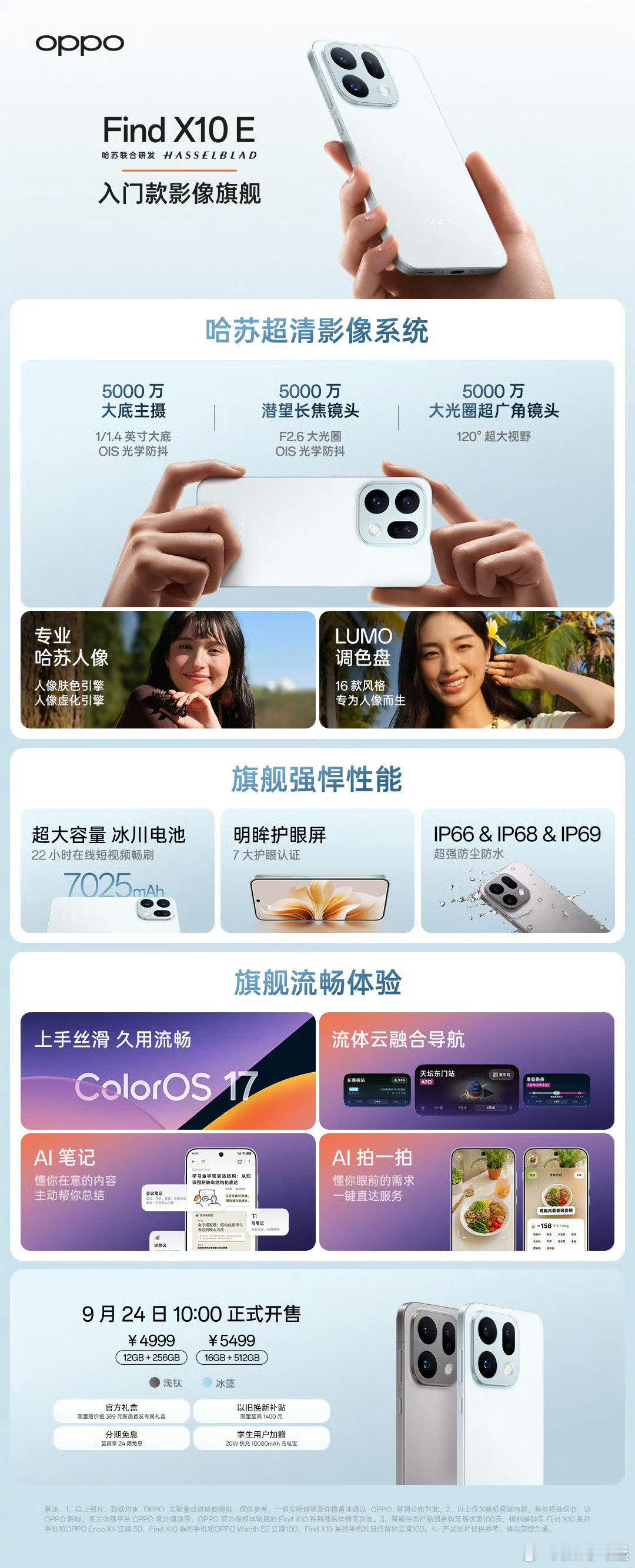 #OPPO发布会# 一图看懂今晚发布的OPPO Fimd X10 Pro Max，相机的真实直出真的很不错！ ​