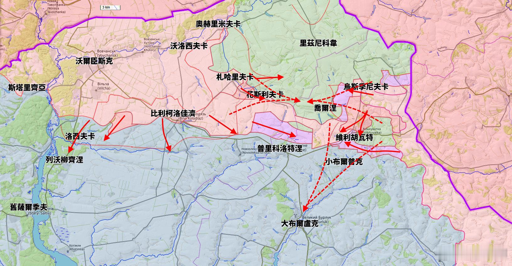 里茲尼科韋包圍圈現況

俄羅斯北方集群正在擴大包圍圈封鎖線的縱深，繼續向南面推進，這使得德拉帕蒂只有打進包圍圈這個選項，從而使更多部隊陷入風險。

用一個更容易理解的說法，就是「圍點打援」。 ​