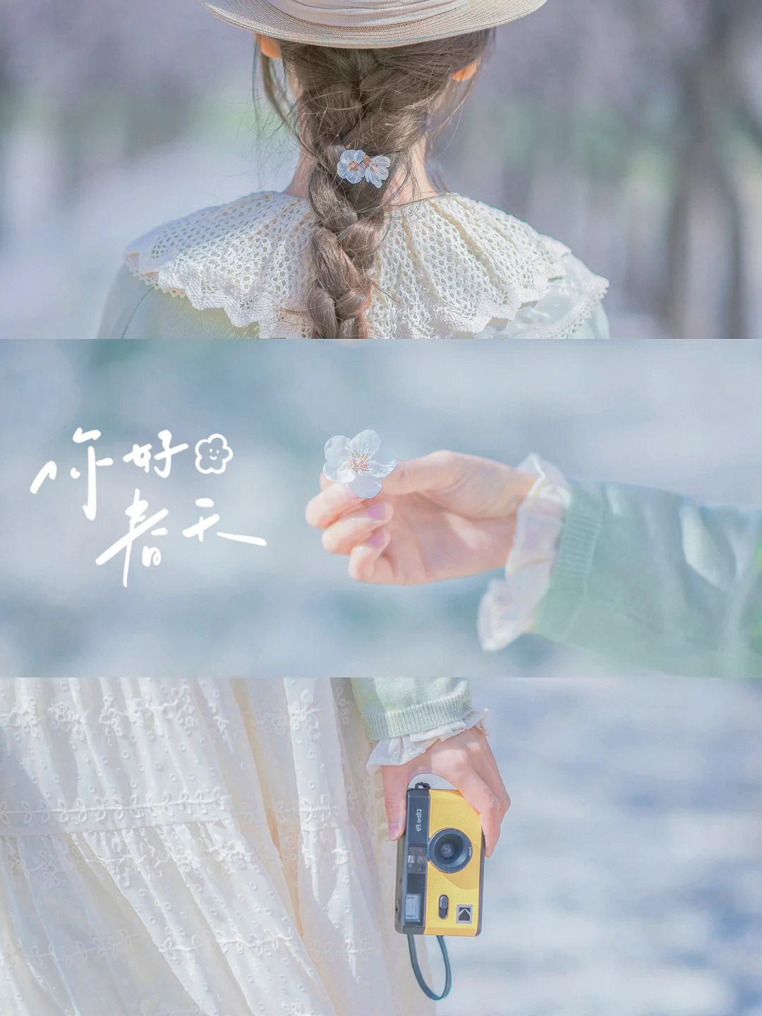 春天拍花|不露脸氛围感拍照|手机滤镜教程