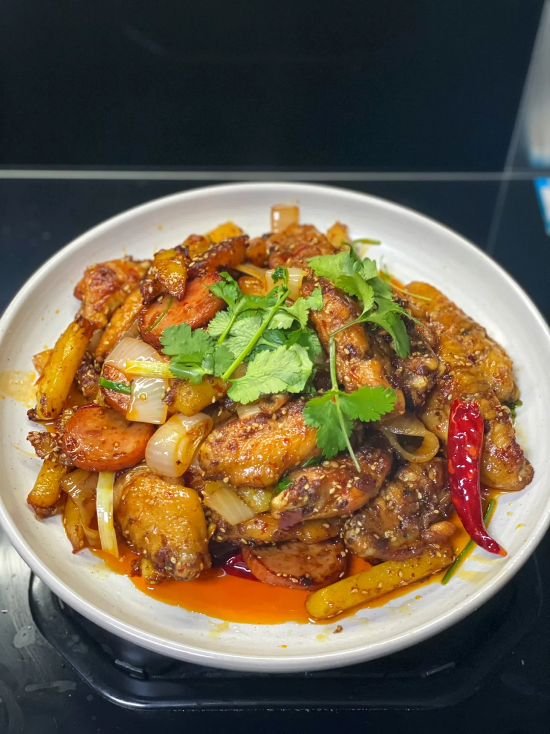 焦香入味的干锅鸡翅，做法简单零失败🤤