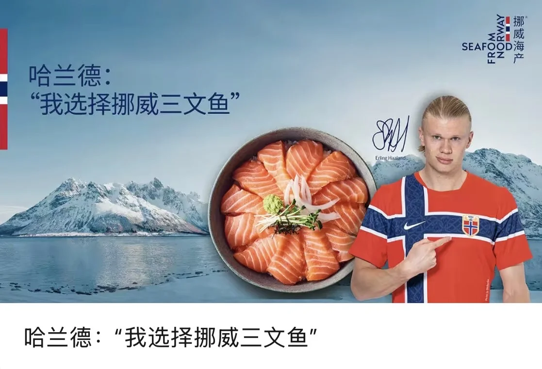 哈兰德你也爱吃三文鱼吗