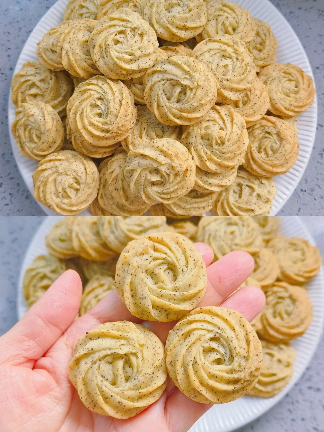 烤箱美食🔥口感清新的伯爵红茶曲奇超好吃