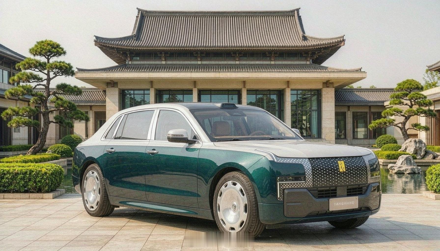 #全新仰望行政轿车预测#  
全新仰望行政轿车谍照曝光（图1）， 我做了一组新车渲染图，搭配了4种双拼色涂装，依次为：曜石黑 + 摩卡棕、孔雀绿 + 雪山白、勃艮第红 + 雪山白、皇家蓝 + 雪山白，大家觉得图几最好看[举手] ​​​