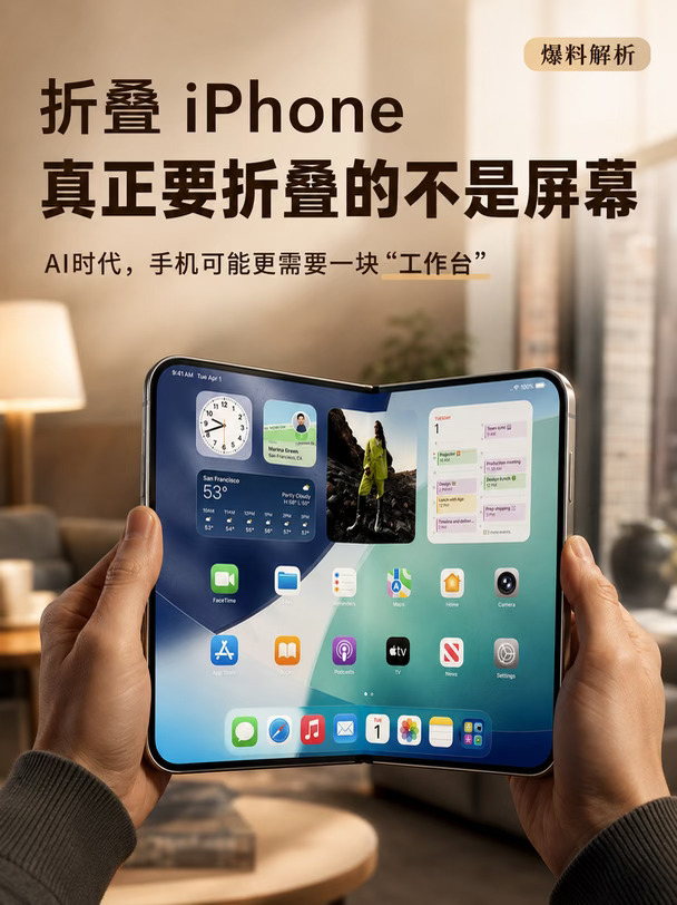 折叠iPhone真正要折叠的不是屏幕📱苹果终