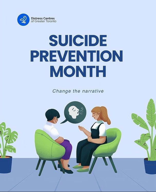 Suicide Prevention Month is a reminder that the way we talk about suicide matters.
	
Changing the narrative means creating space for open, compassionate conversations, challenging stigma, and making it easier for people to reach out when they need support.
	
You don't need to have all the answers to make a difference. Sometimes, simply listening without judgment, checking in, and reminding someone that they matter can be a meaningful place to ...