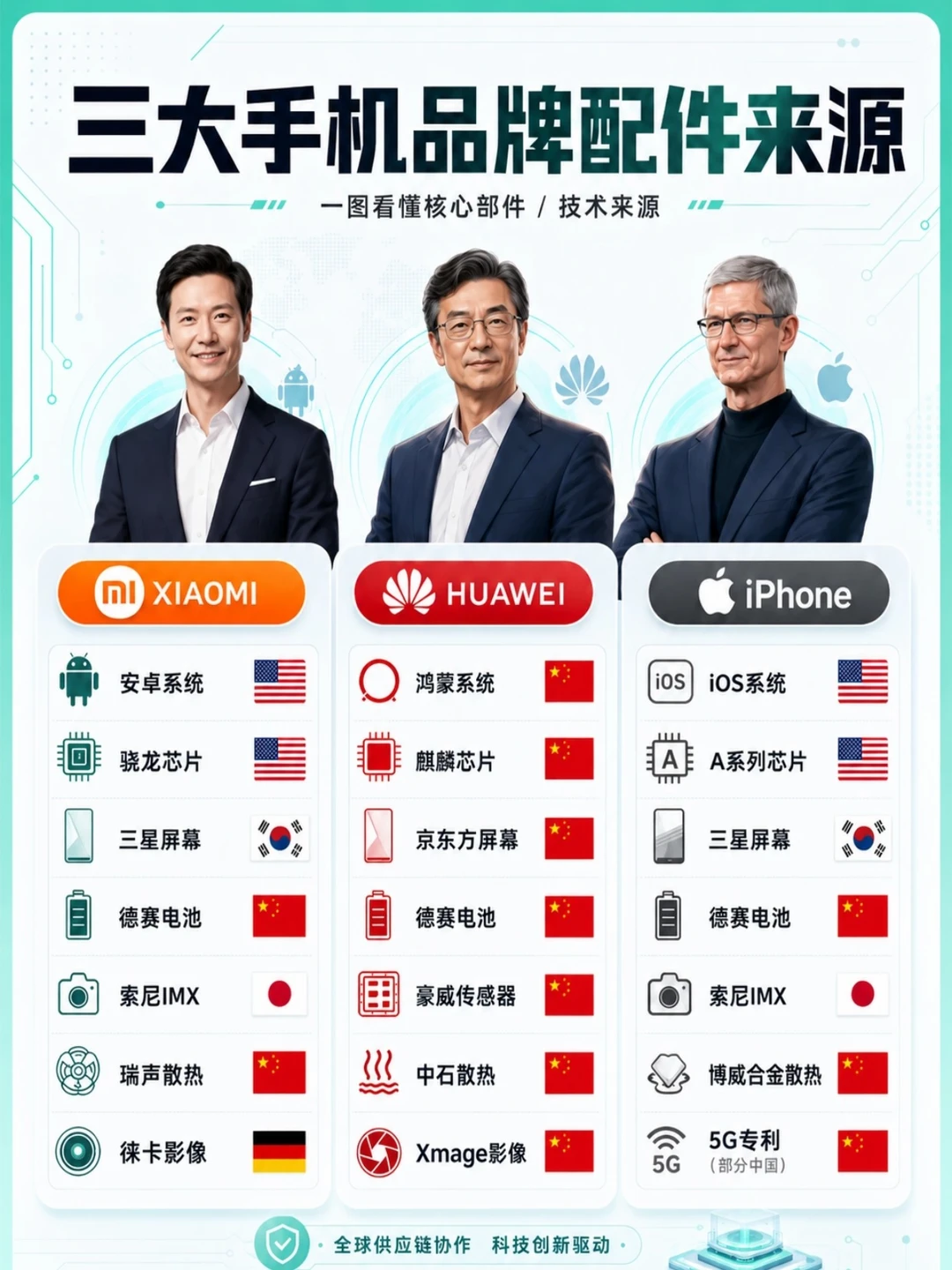 3. 一张图看懂三大手机核心配件出处