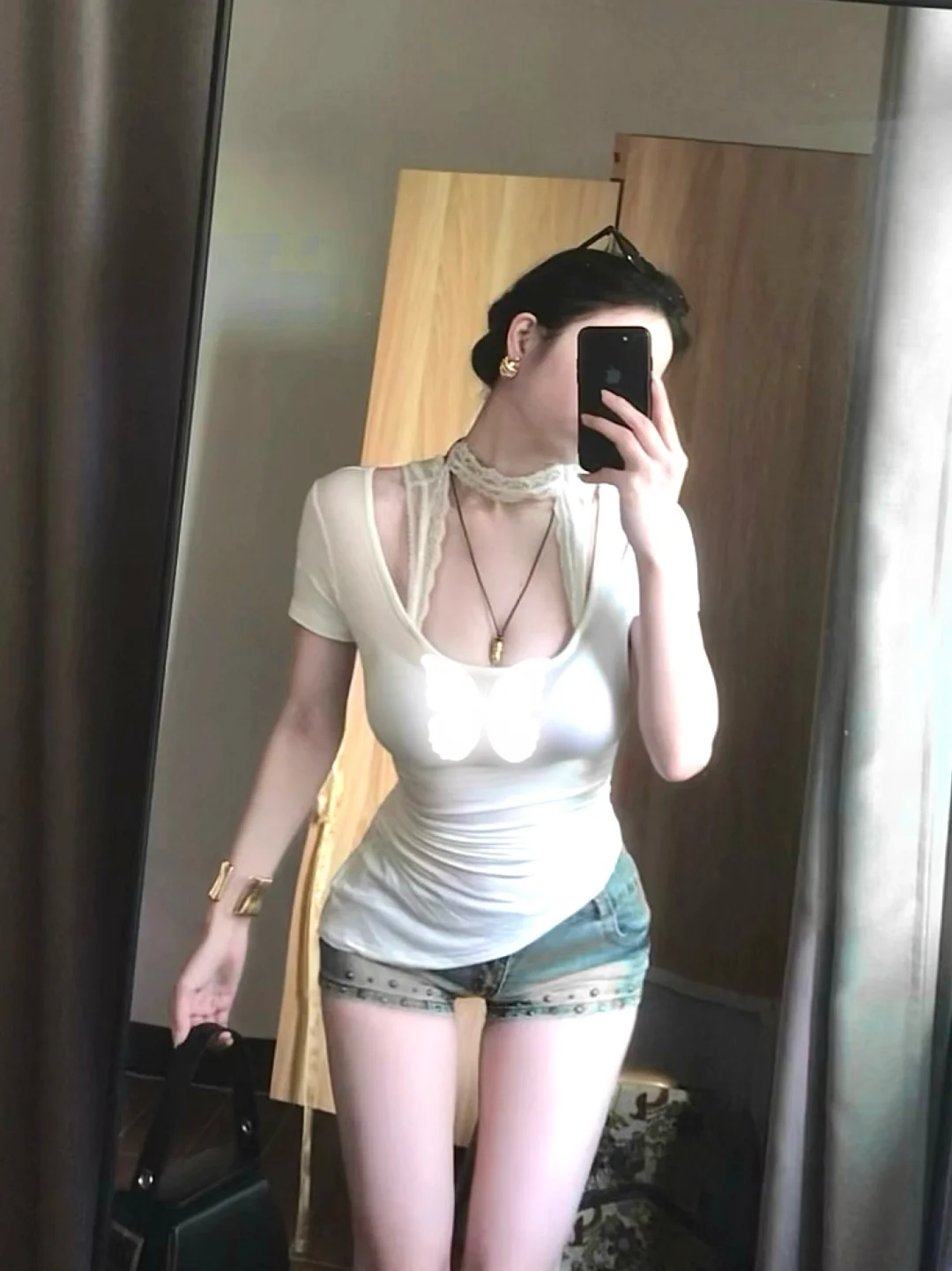 蓝白色系尊的很温柔美女感唉～