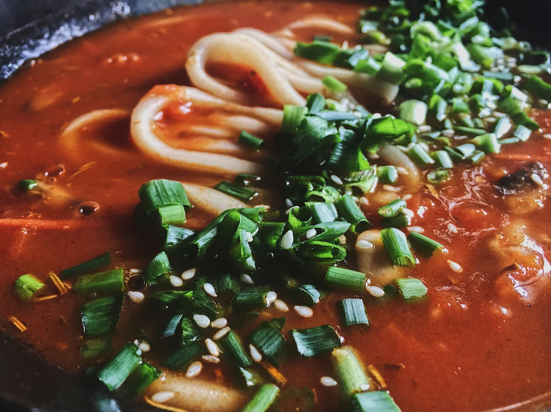 元旦D3☁️｜健康浓郁的【番茄浓汤乌冬面】🍅