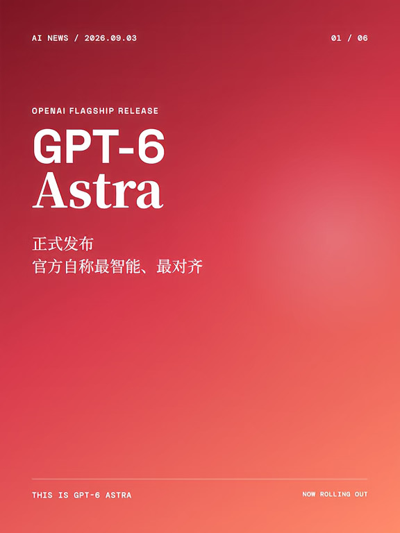 🌟GPT-6Astra正式发布啦！