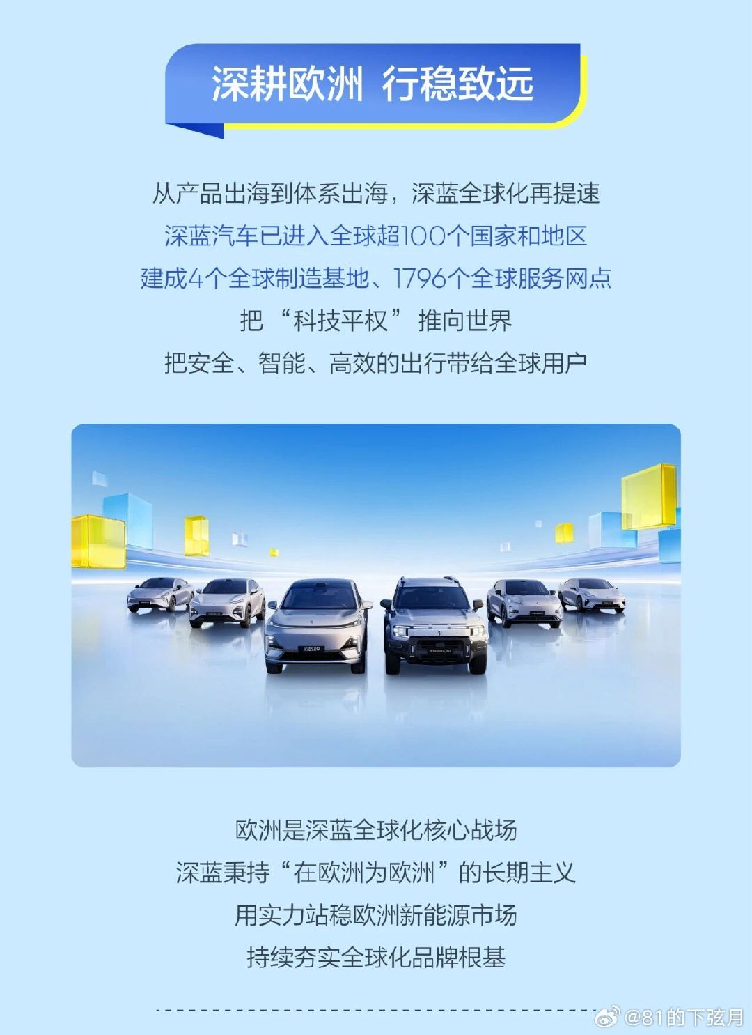 中国车站上巴黎车展是什么排面？深蓝给了答案✅S05&S07双车亮相，意大利设计+英国底盘调校，自研金钟罩电池，适配欧洲路况。
品牌全球总产量突破100万辆，销往超100个国家，海外媒体纷纷报道。##深蓝汽车##长安汽车###热搜简报[超话]# ​
