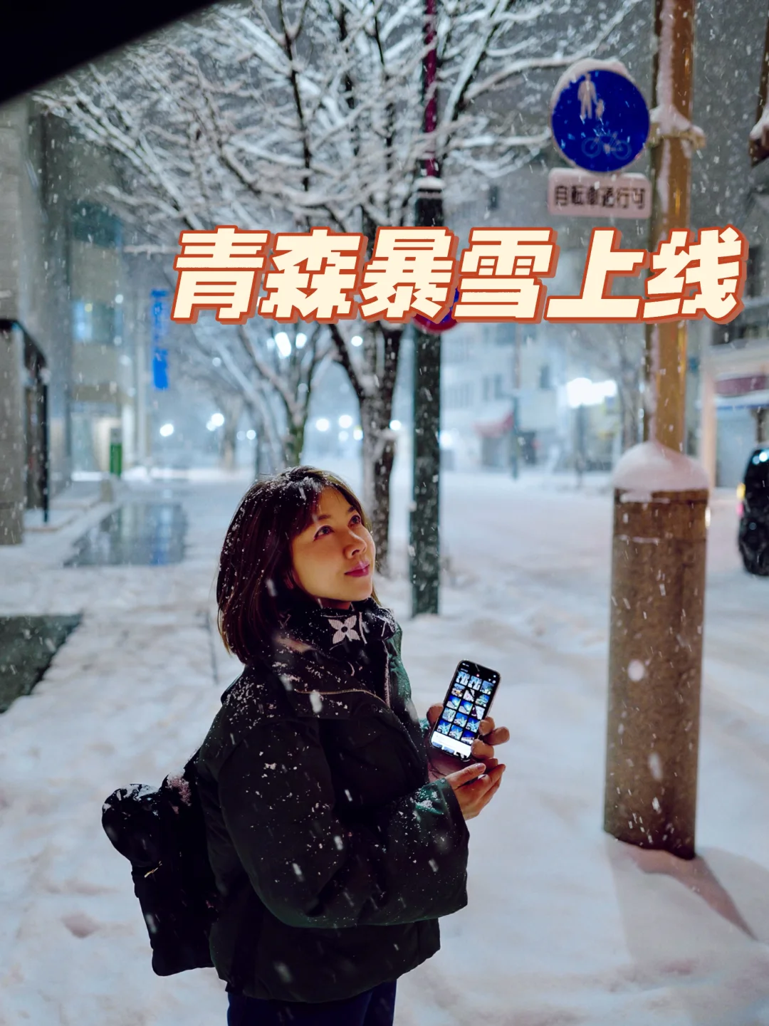 青森的雪已经不止鹅毛大雪了