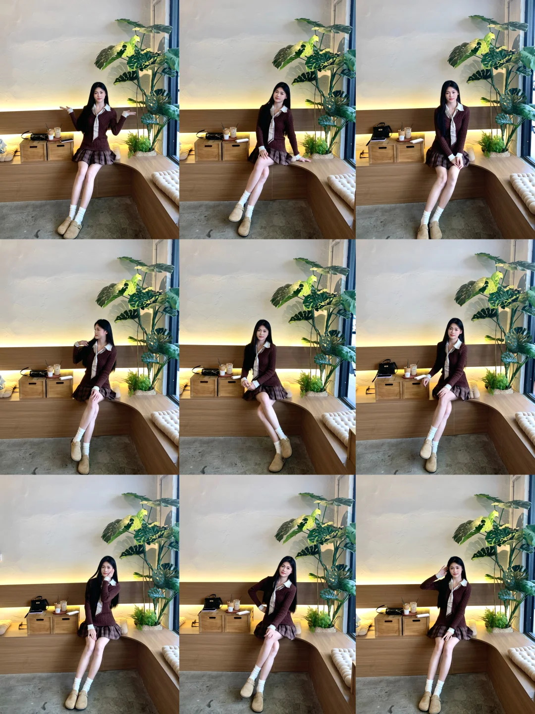 存一些探店万能拍照姿势📷显瘦显腿长！