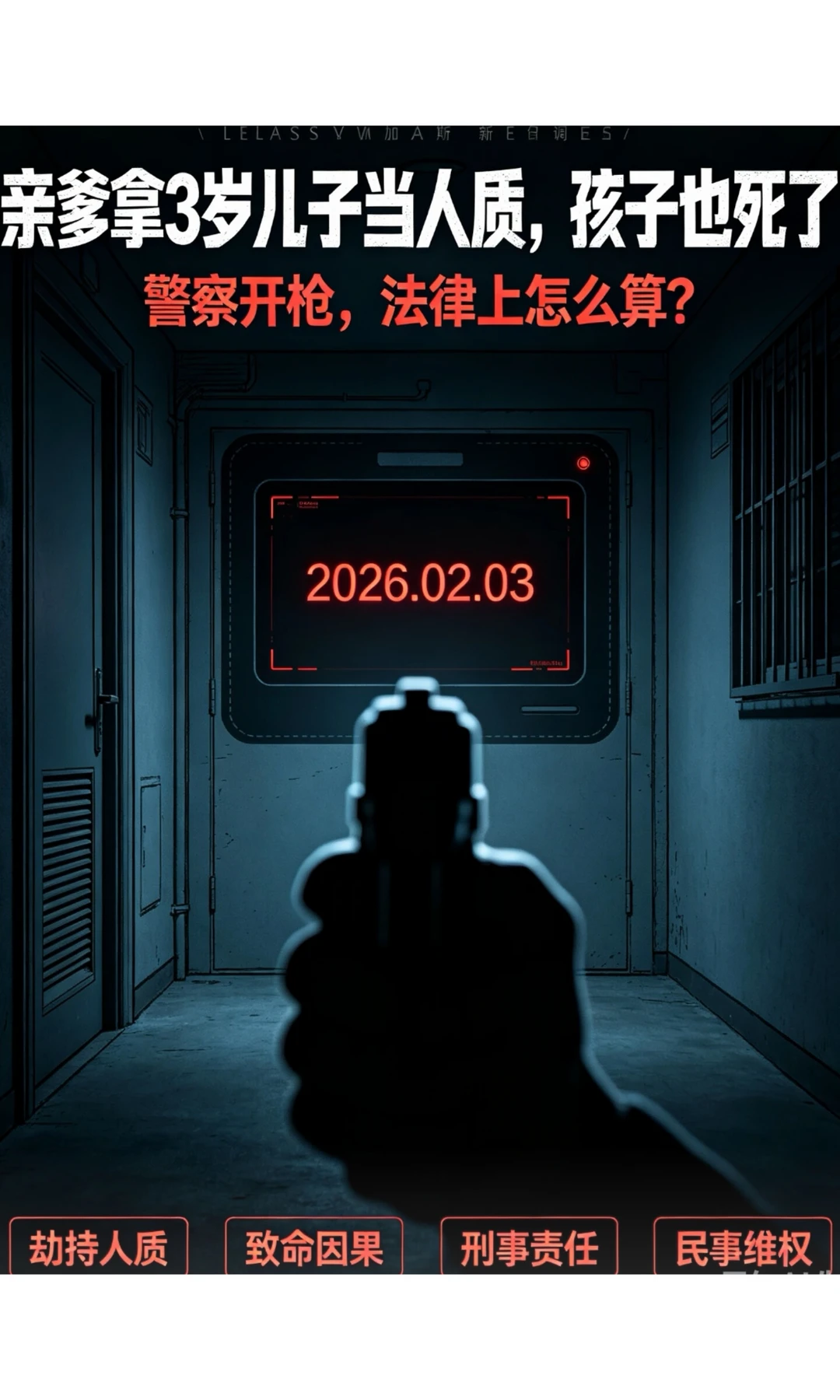 美男子用3岁儿子当人质遭警方击毙