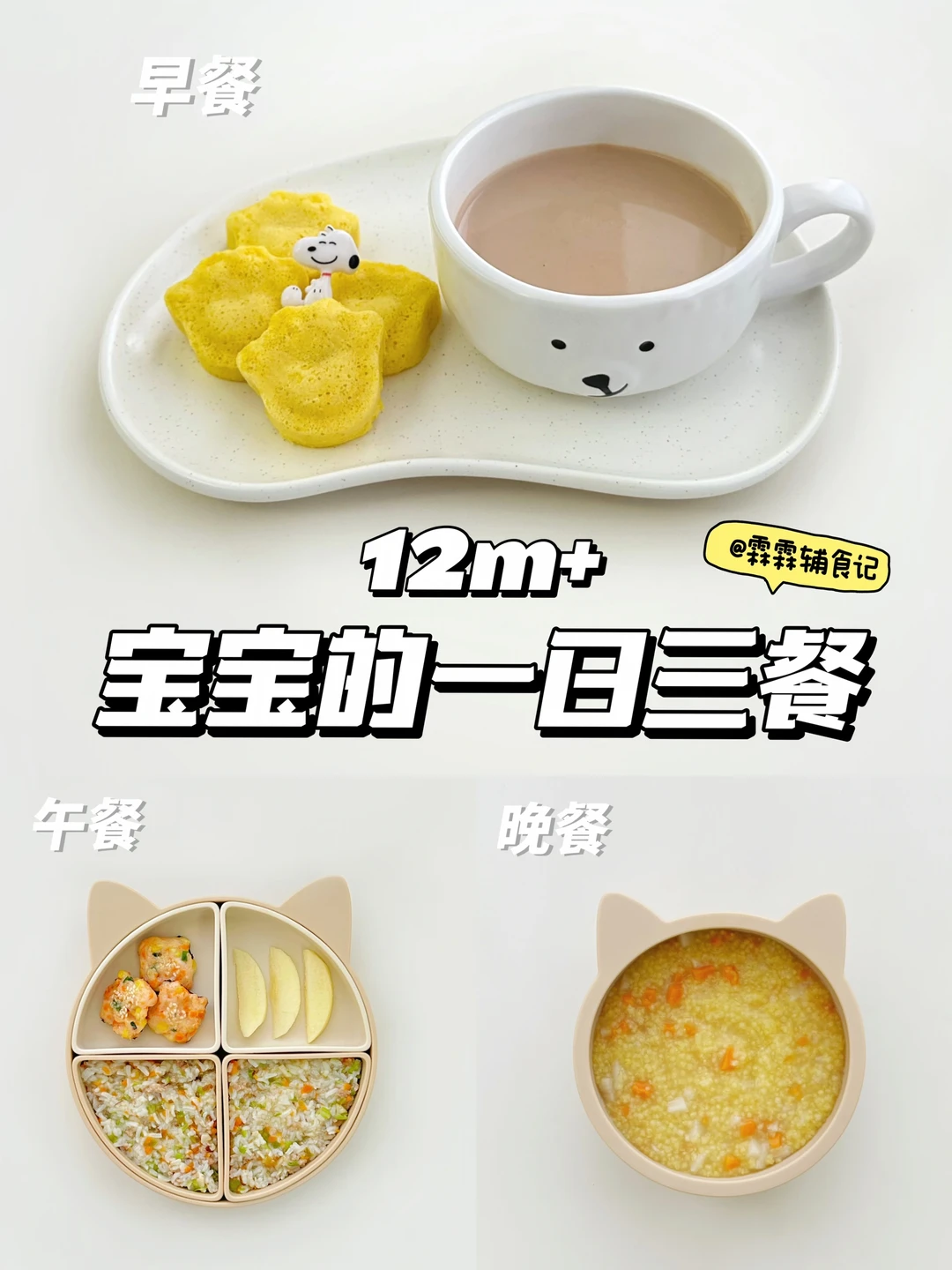 12m+ |南瓜红枣蒸糕|🦐海苔虾|包菜肉沫烩饭