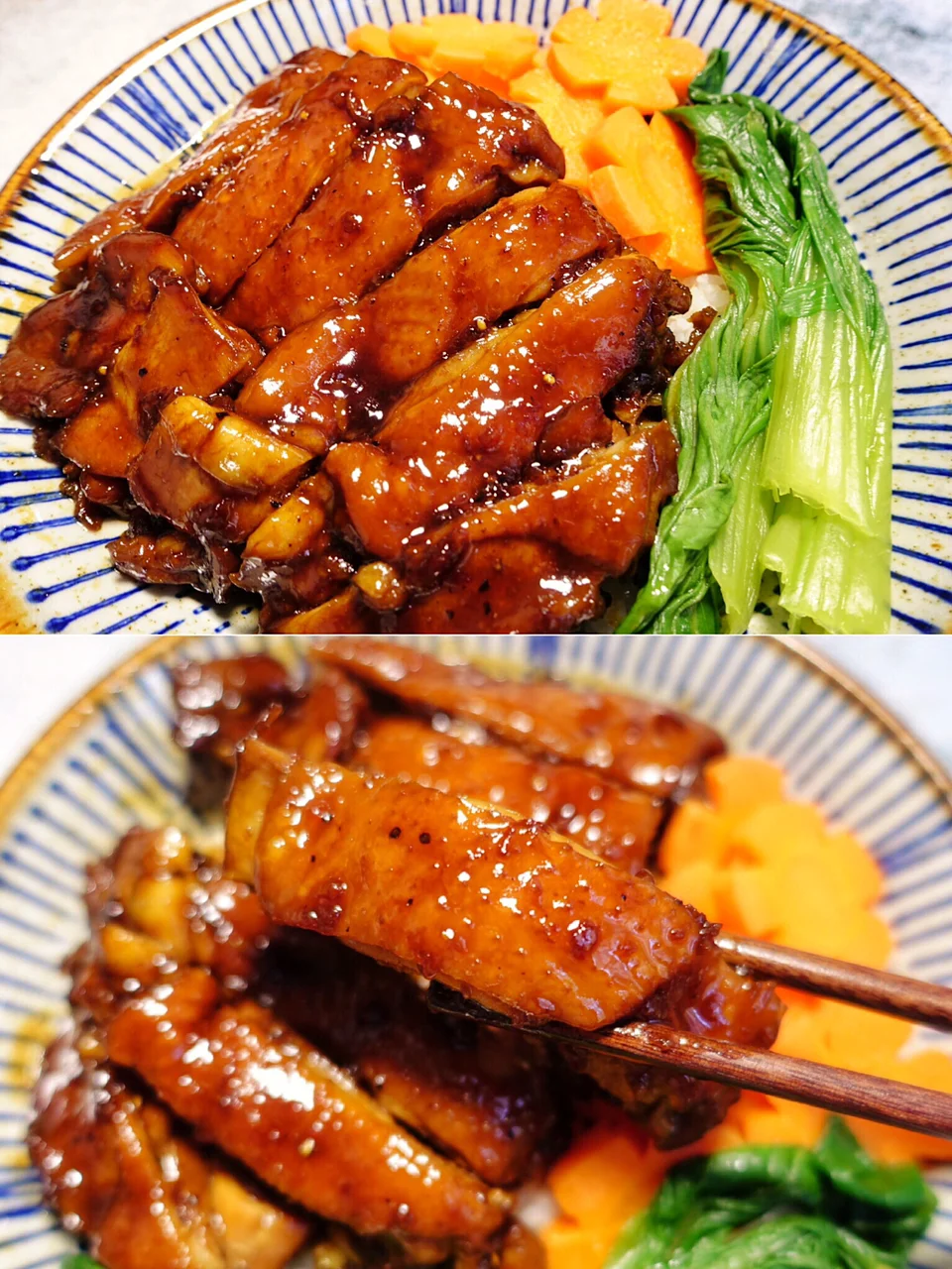 不加一滴油❗️秘制黑椒鸡腿饭㊙好吃到舔盘子