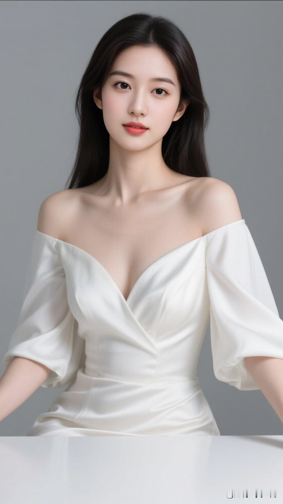 白衣飘飘，如梦似幻。优雅白裙，清新脱俗，气质满分！