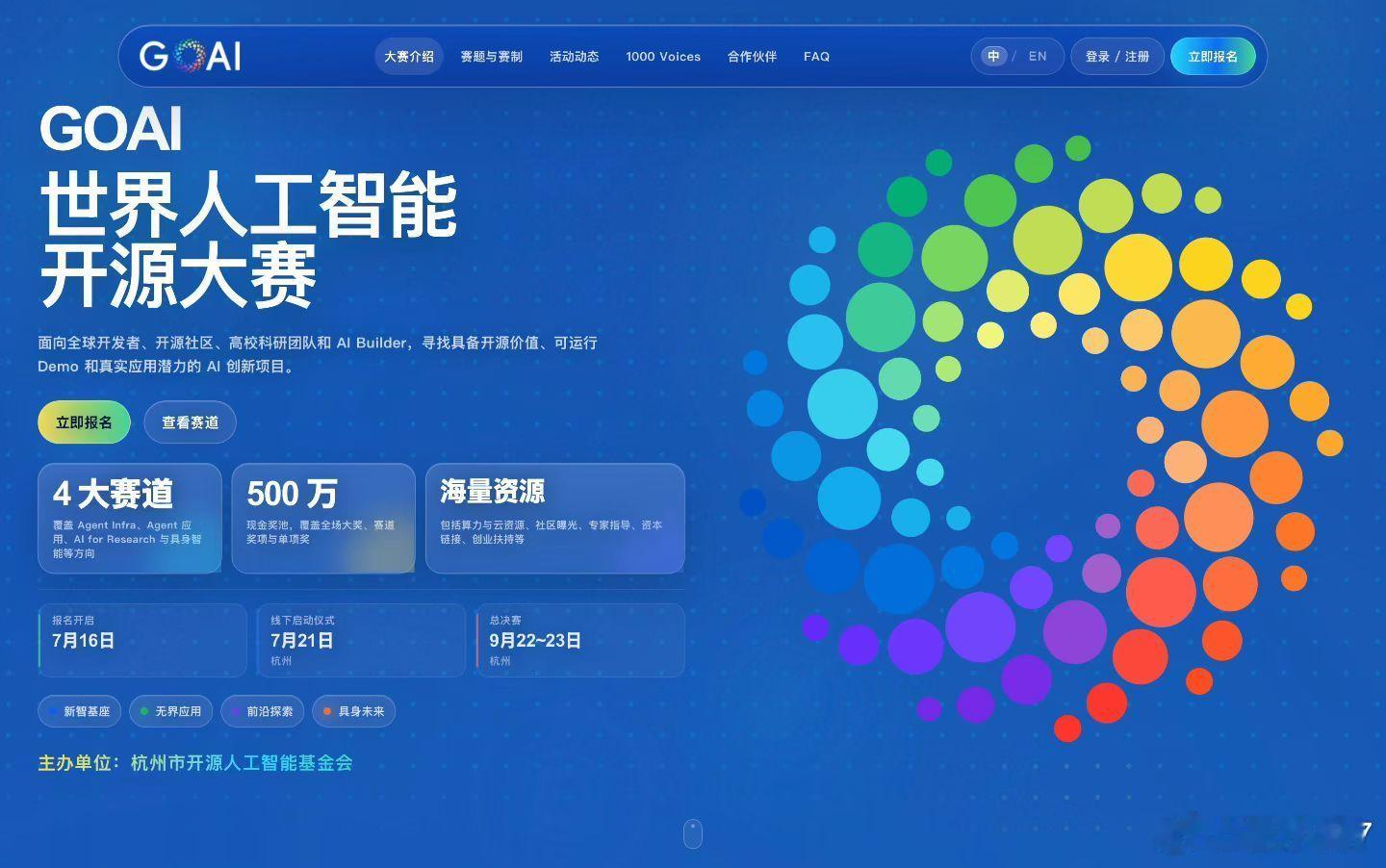 评委+1
7月份GOAI世界人工智能开源大赛启动，
8月Agent Infra，基于AgentTeams作为底座开发多种场景下的多智能体应用并且进行开源，各种创新下对前沿的探索和企业应用落地的节奏都像浪涌一样不断提速推进 ​