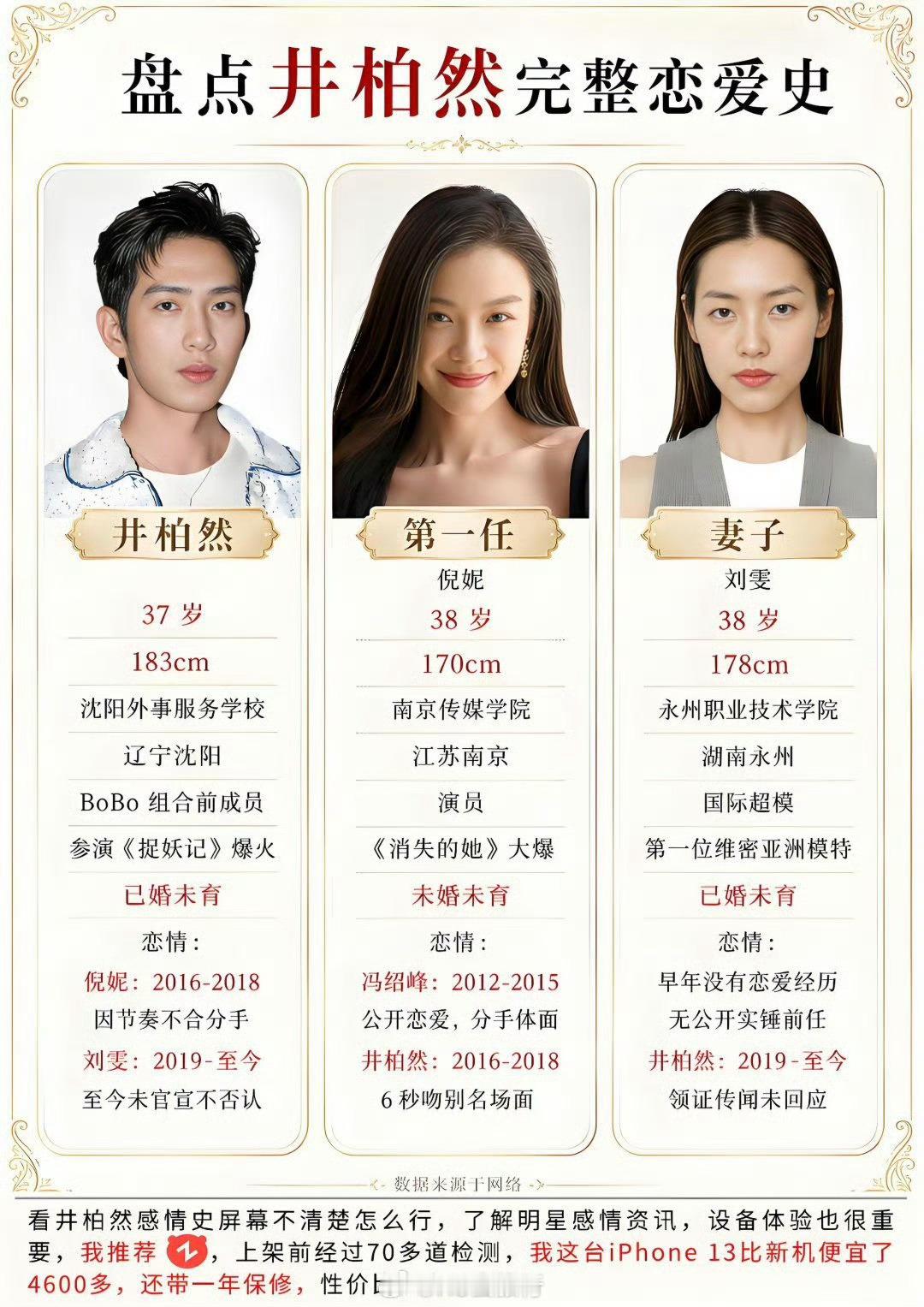 #曝井柏然刘雯结婚了#  从同框街拍眼神拉丝，到被扒同款戒指，网友福尔摩斯上线半年，正主愣是憋到现在。要真结了，我随二百——记白敬亭账上！说真的，娱乐圈难得这么登对：一个高级脸超模，一个文艺片男神，连气质都配一脸。不炒作、不撕番，低调恋爱高调搞事业，这才是成年人爱情该有的样子。祝福归 ​
